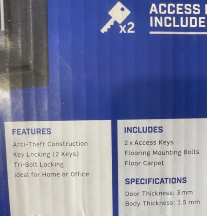 Sef za oružje nakit dimenzije 27/37/27 cm 2