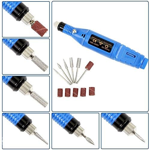 ELEKTRICNA BRUSILICA TURPIJA ZA NOKTE PLAVA 2