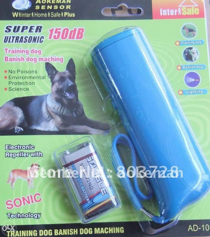 Ultrazvučni TJERAC DRESER PASA +BATERIJA plave boje