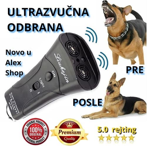 Ultrazvučni TJERAC DRESER PASA +BATERIJA plave boje 3