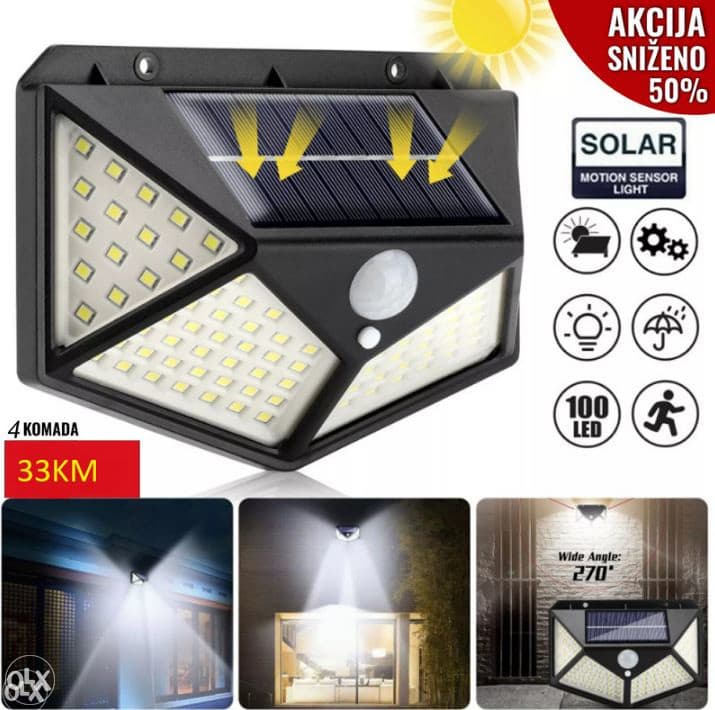 Solarni Led Reflektor 4kom ,led rasvjeta 066/494941 2