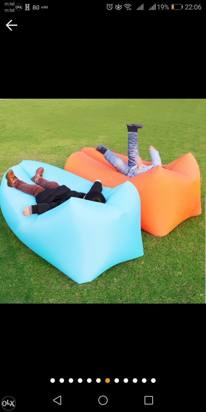 Lezaljka Za plažu LAZY BAG CRVENA I DRUGE BOJE AKCIJA 4