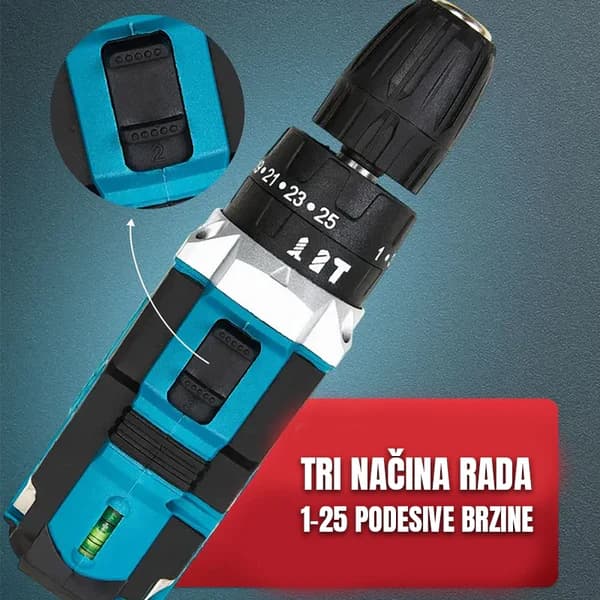 Aku udarna bušilica MAKITA sa nastavcima RASPRODAJA 2