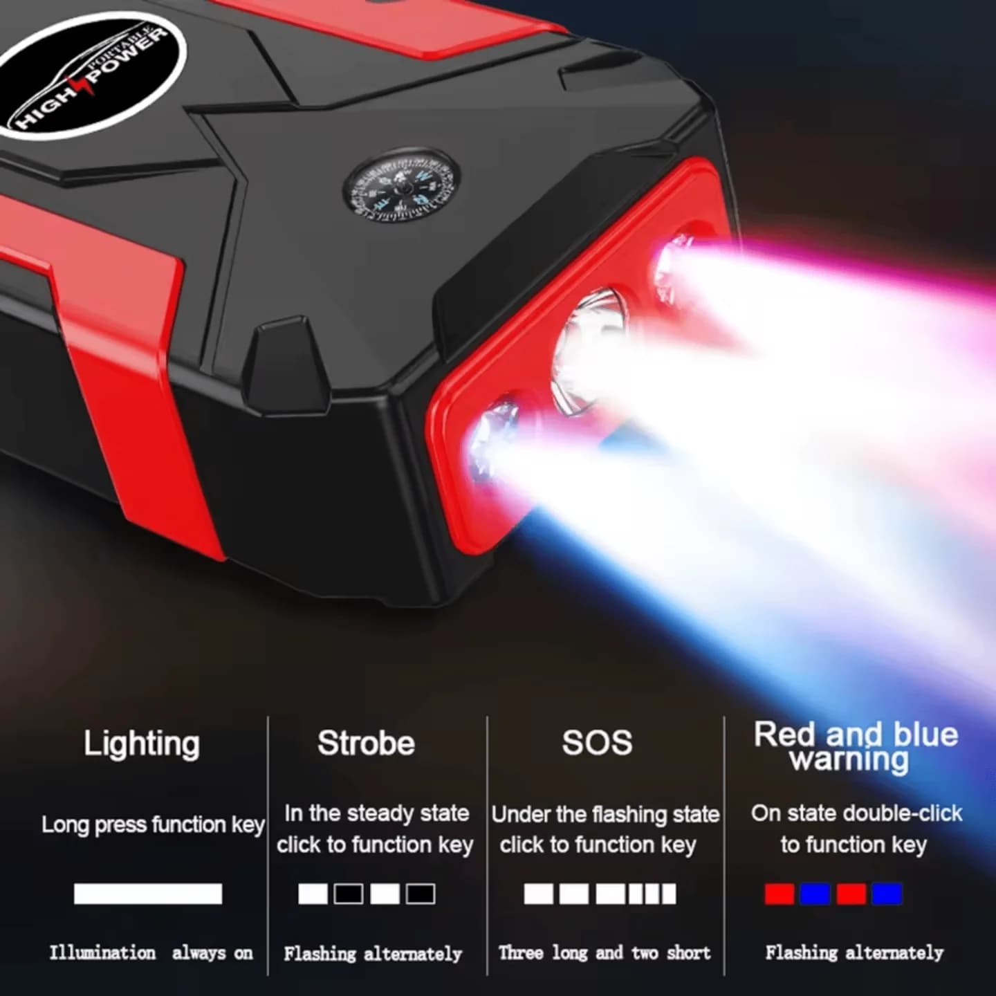 8u1 Auto Starter 16800mAh + KOMPRESOR 4