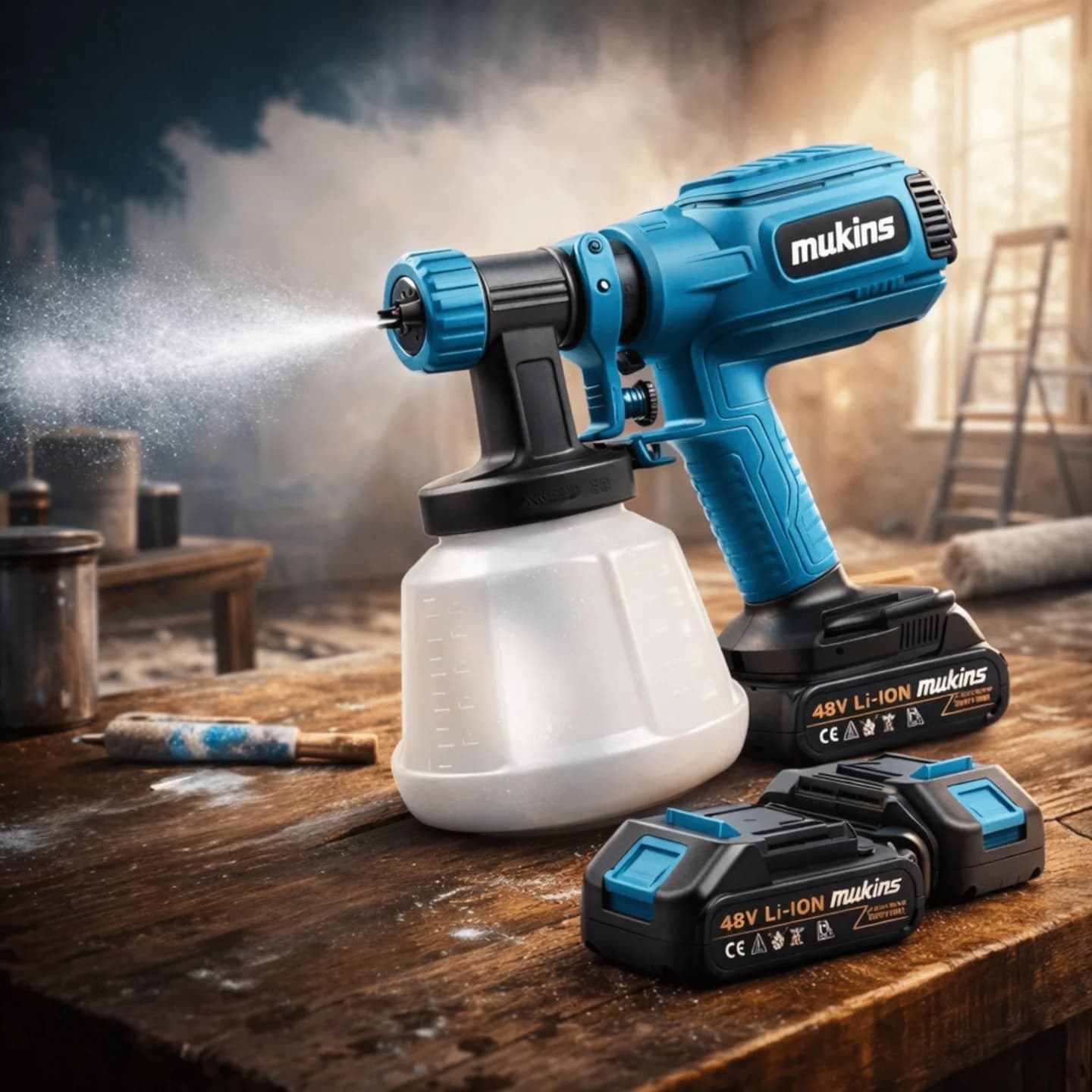 Aku Šprica za Farbanje sa 3 Načina Prskanja