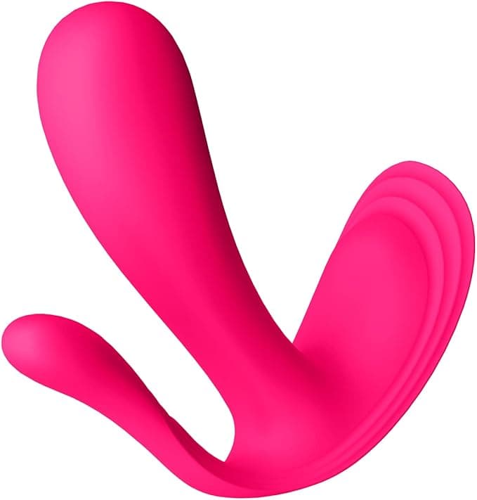 Satisfyer prenosivi Bluetooth vibrator, Top Secret+ Connect aplikacija, 11 cm, s aplikacijom, 2 motora, prenosivi vibrator, boja: roza 3